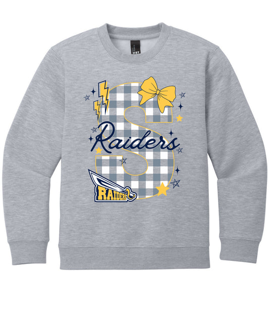 Big S Raiders Plaid Sweatshirt