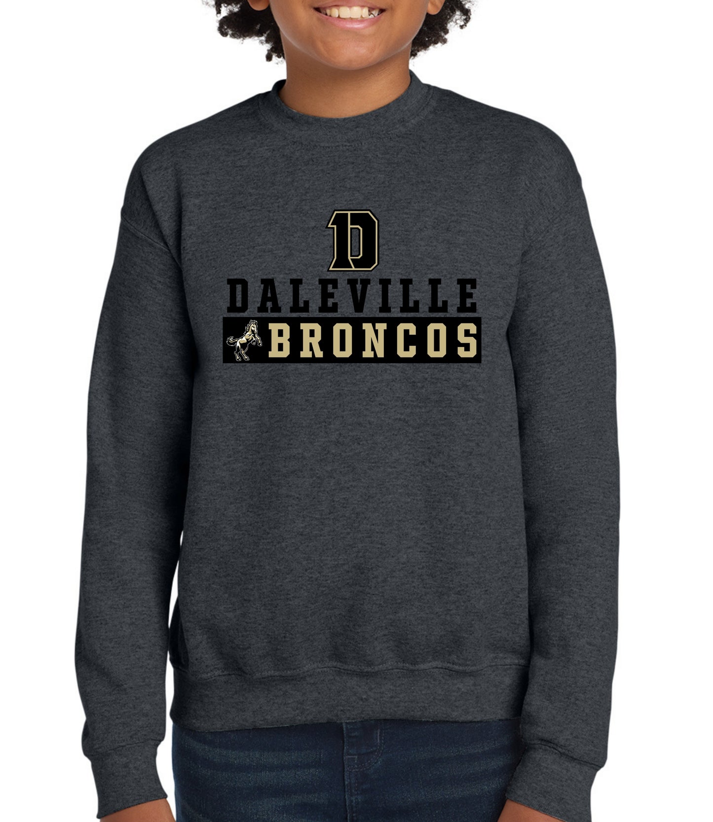 Daleville Broncos Block Sweatshirt