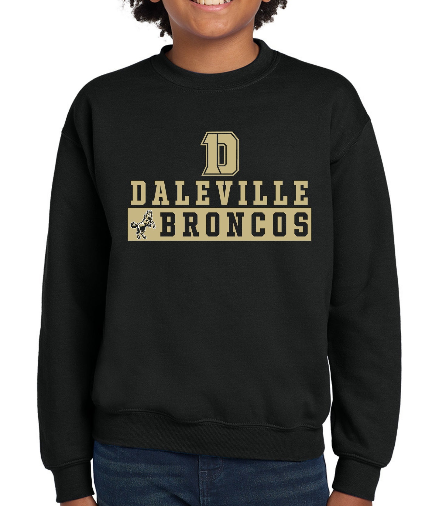 Daleville Broncos Block Sweatshirt