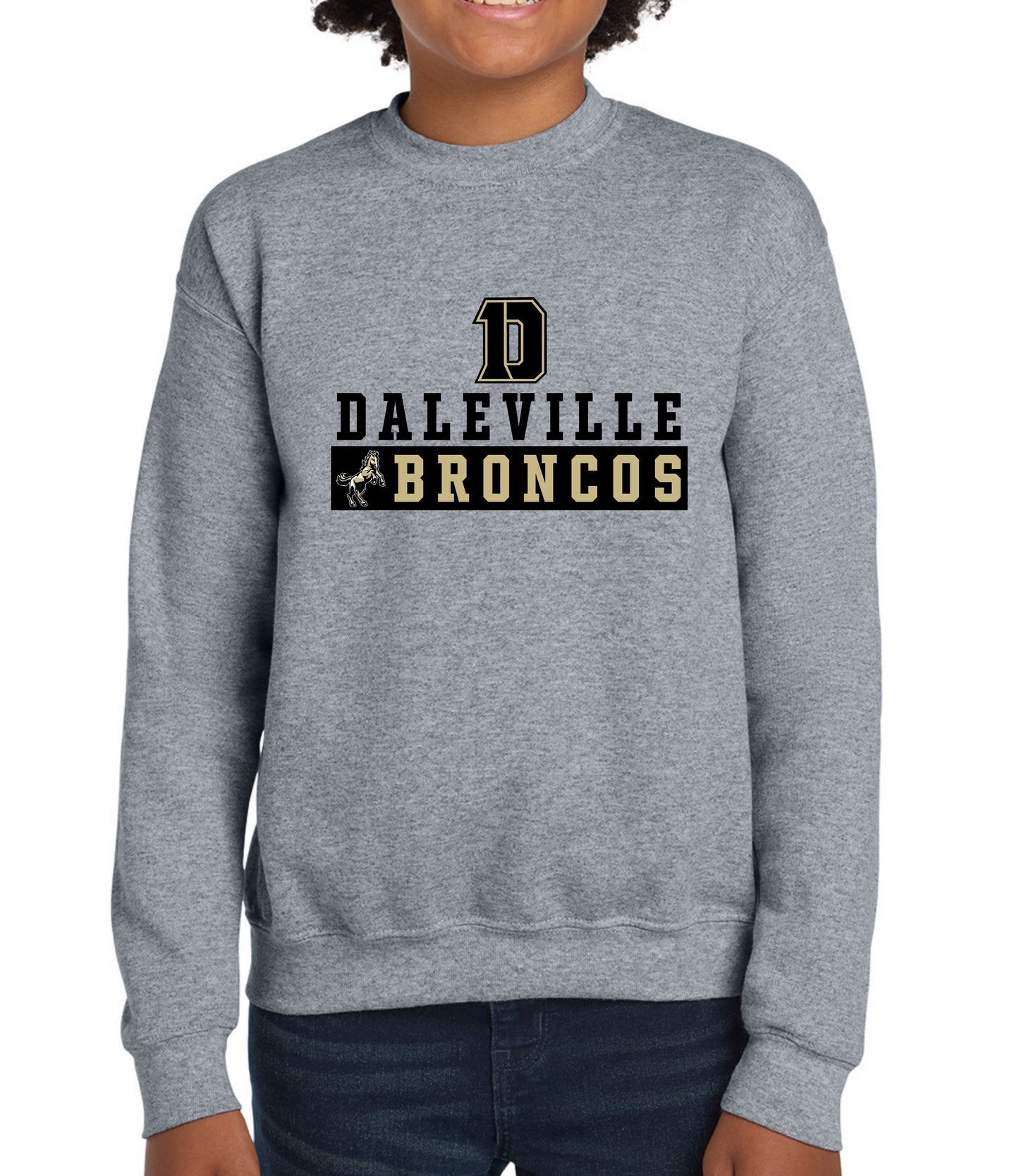 Daleville Broncos Block Sweatshirt