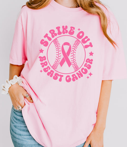 Strike Out Breast Cancer Tee