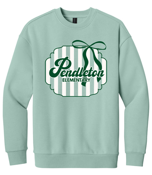 Pendleton Elementary Stripes and Bow Sweatshirt