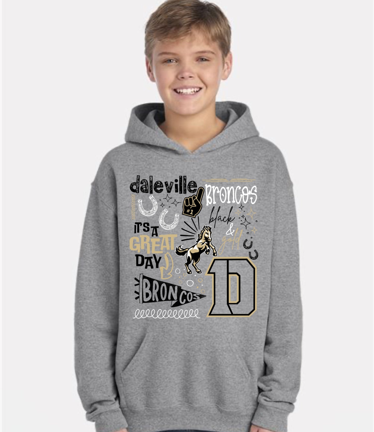 Daleville Spirit Collage Hoodie