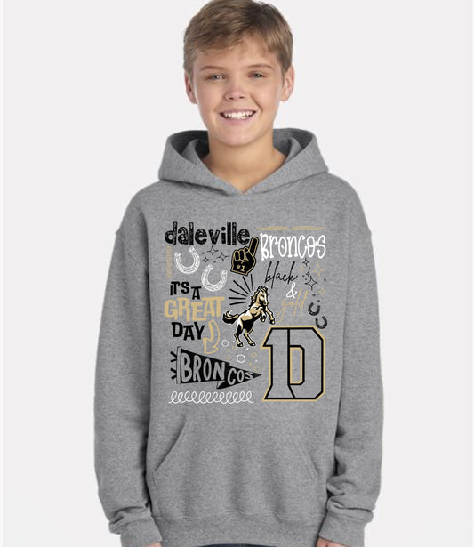 Daleville Spirit Collage Hoodie