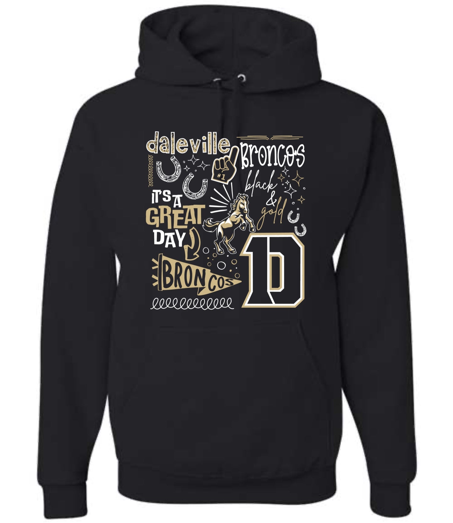 Daleville Spirit Collage Hoodie