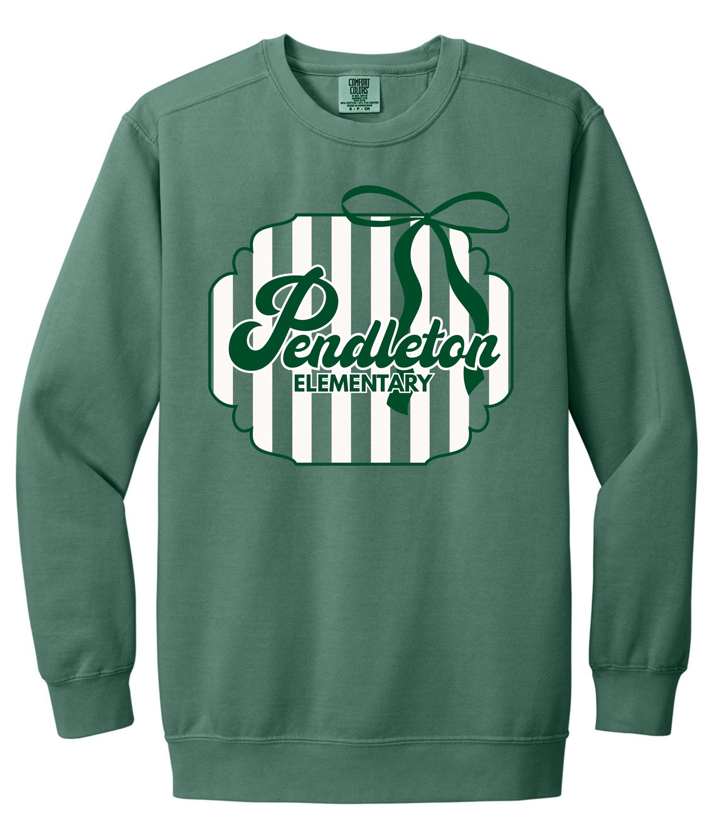 Pendleton Elementary Stripes and Bow Sweatshirt