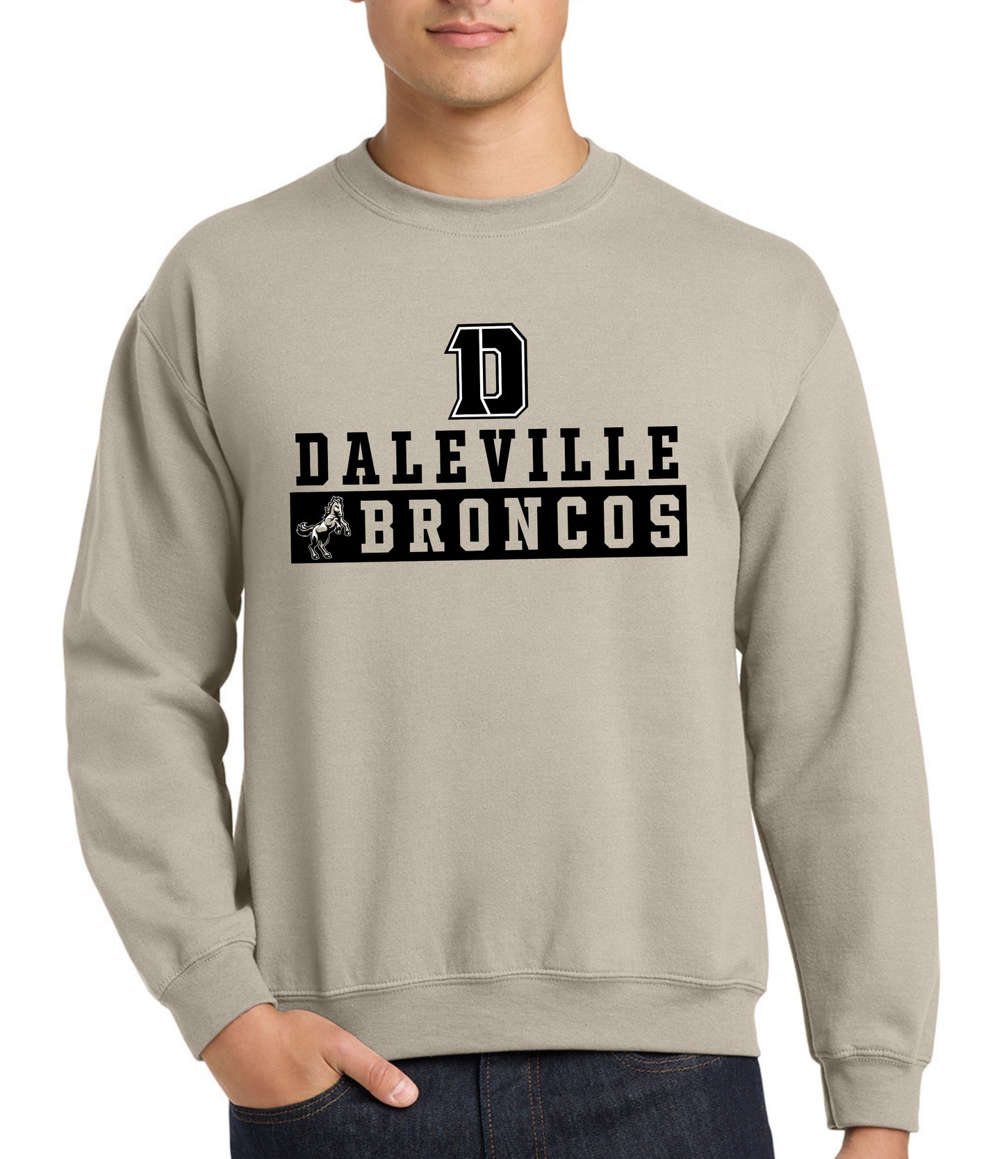 Daleville Broncos Block Sweatshirt