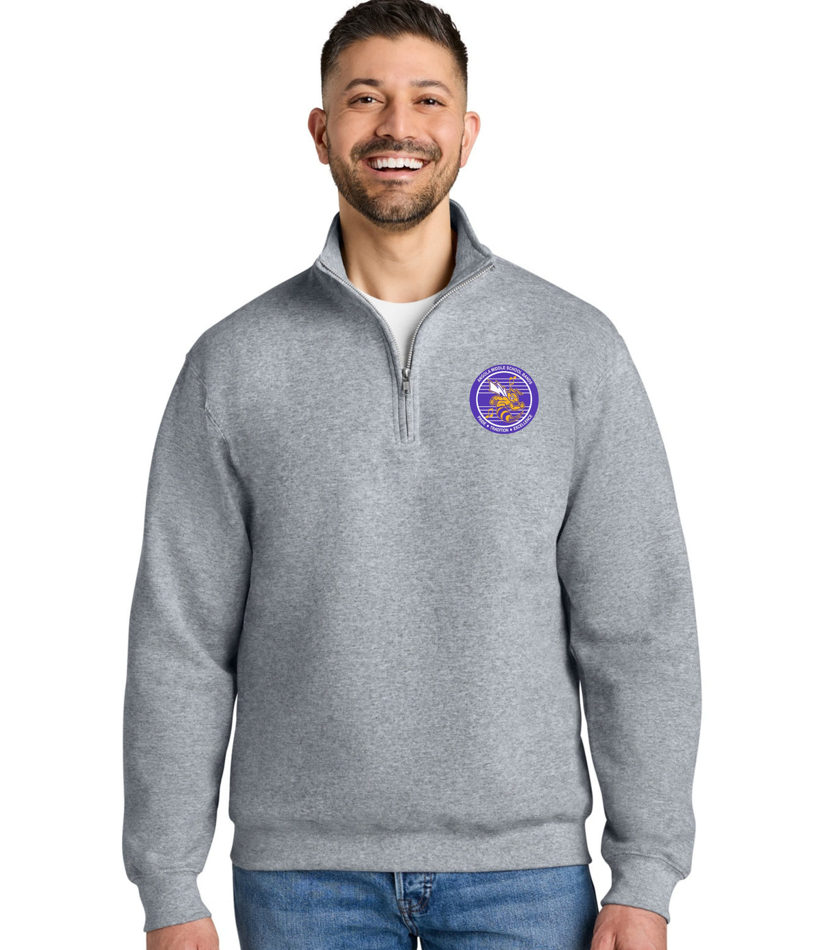 Angola Middle School Band Quarter Zip Sweatshirt