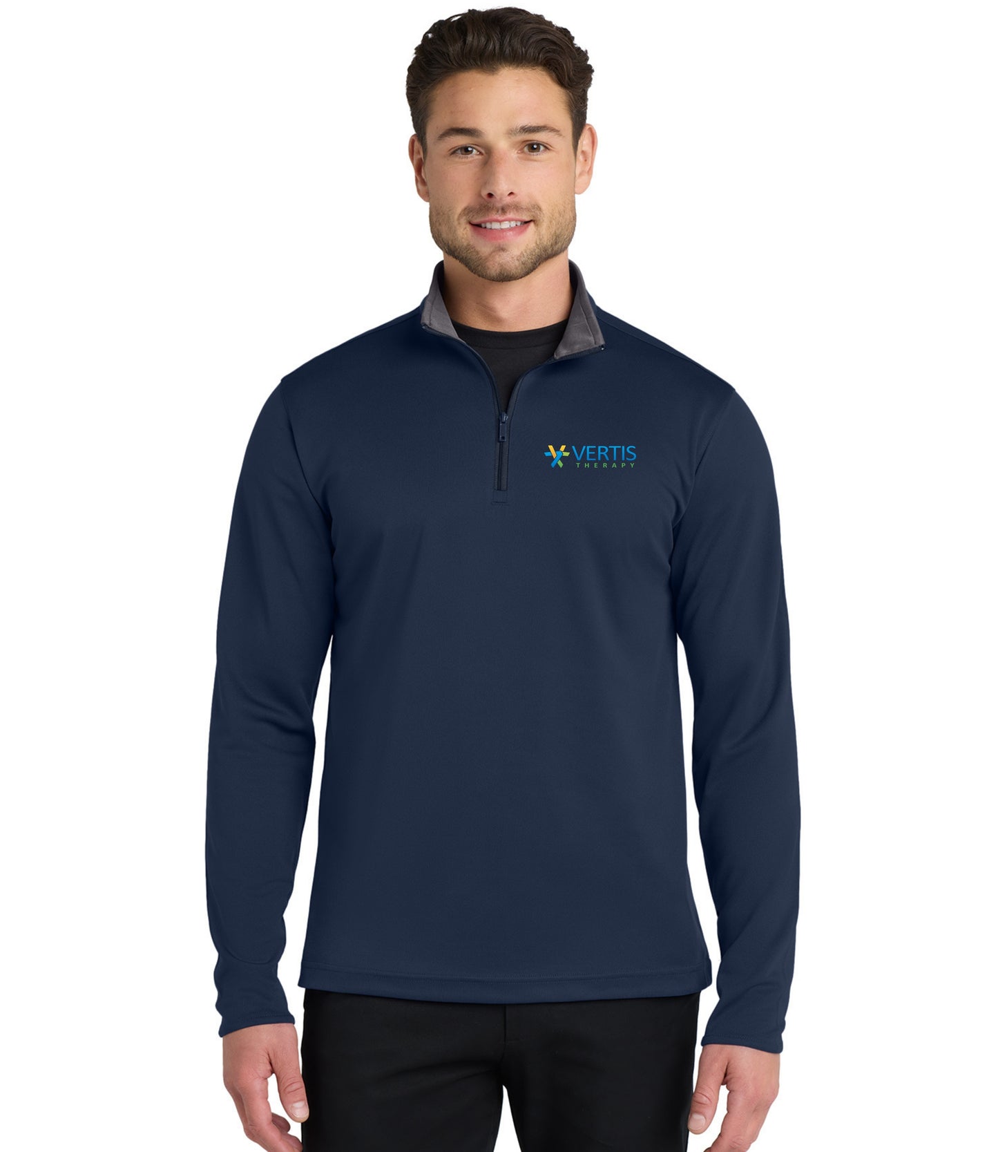Vertis Logo Men's Silk Touch™ Performance 1/4-Zip