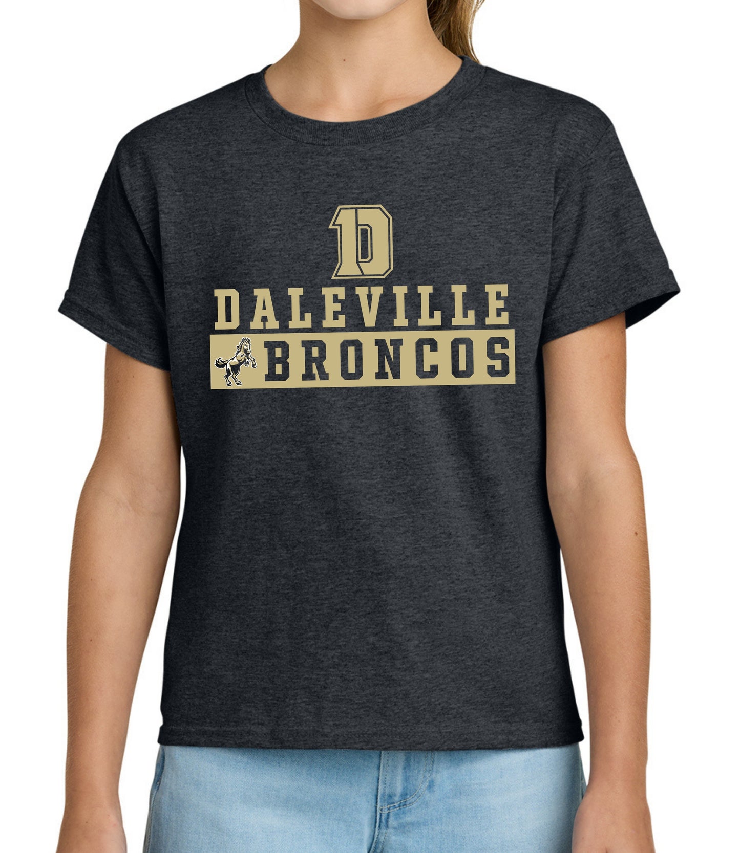 Daleville Broncos Block Tee