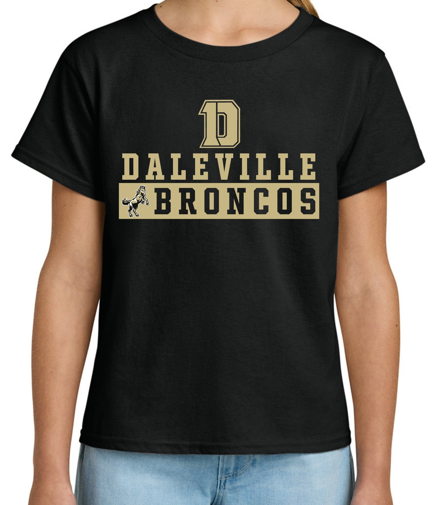 Daleville Broncos Block Tee