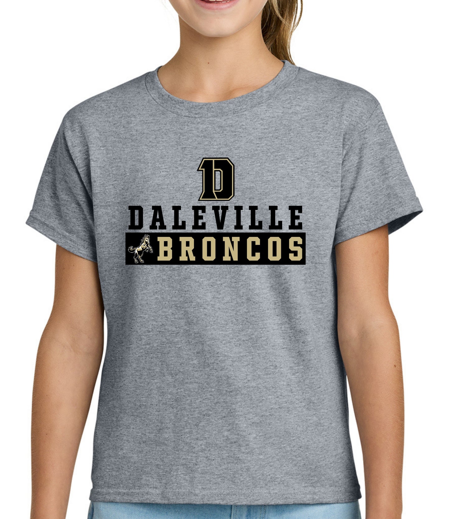 Daleville Broncos Block Tee