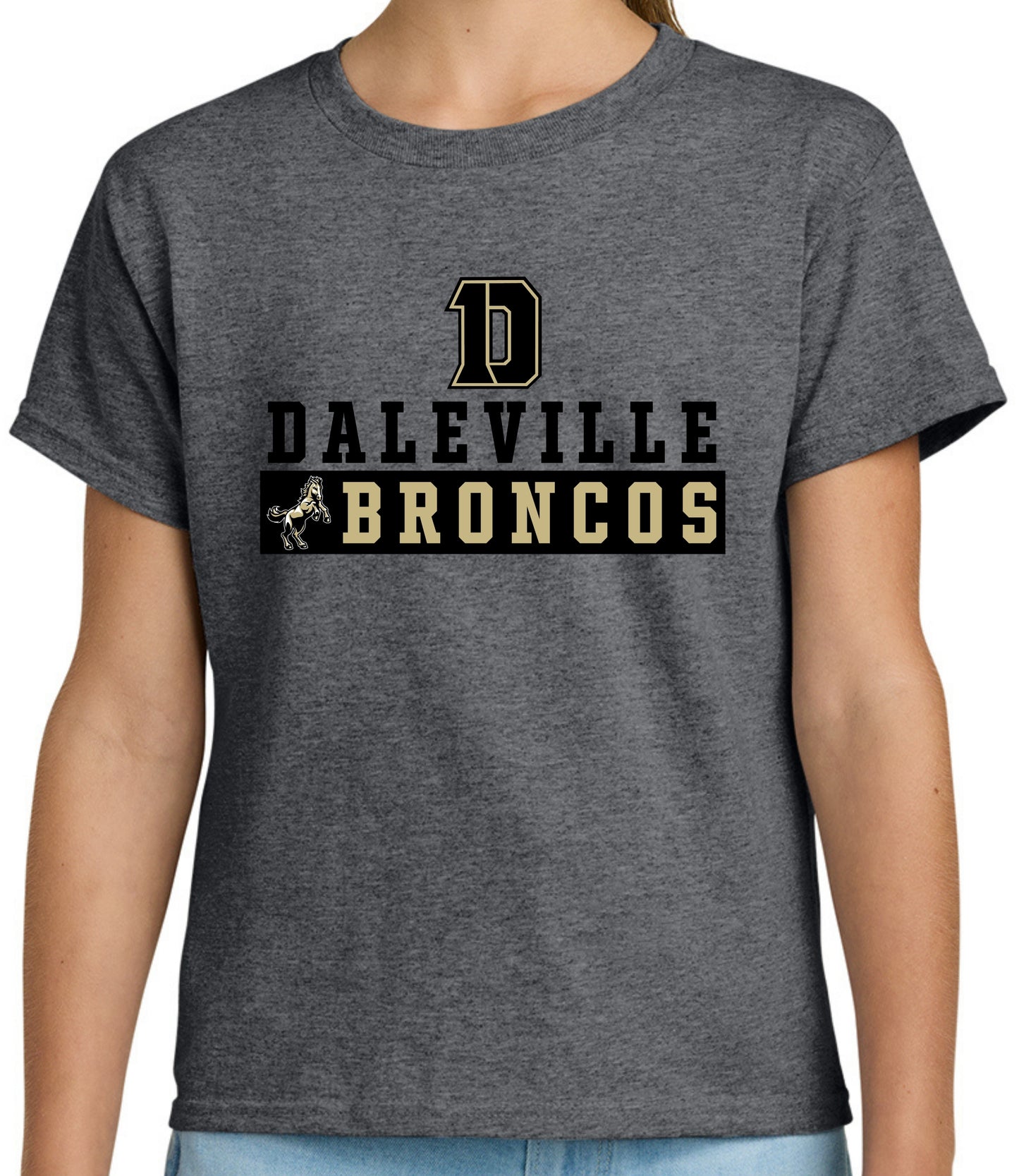 Daleville Broncos Block Tee