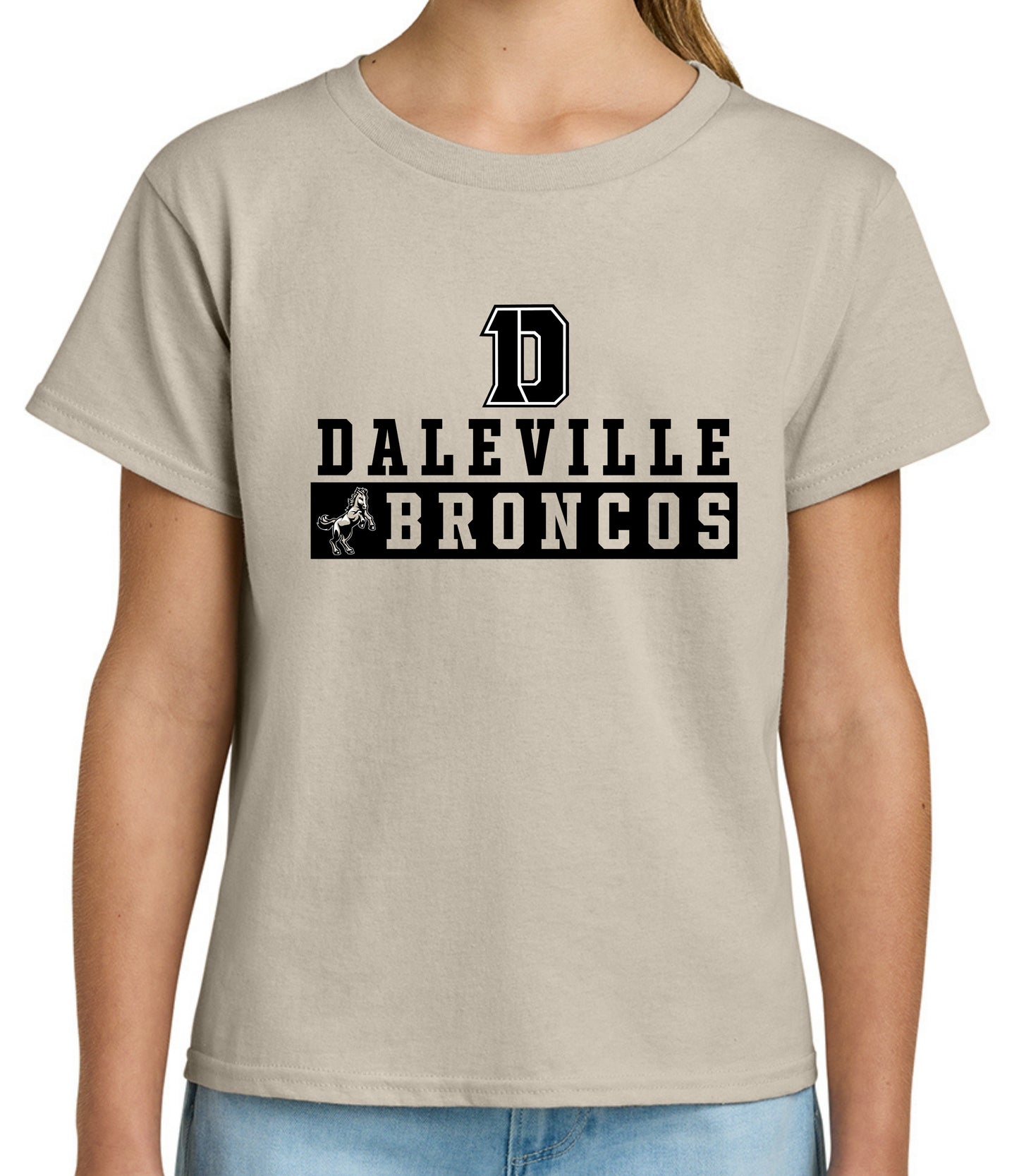 Daleville Broncos Block Tee