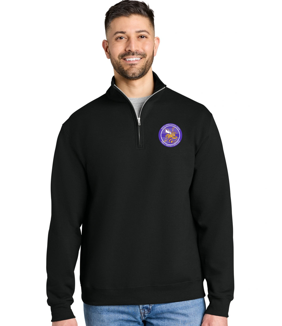Angola Middle School Band Quarter Zip Sweatshirt