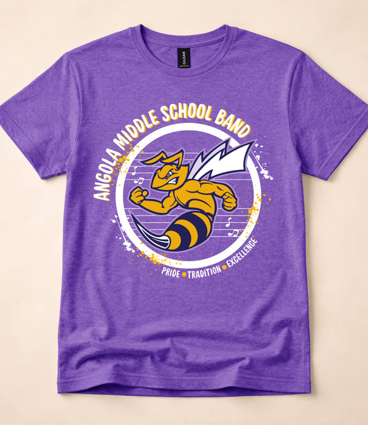 Angola Middle School Band Short Sleeve Tee