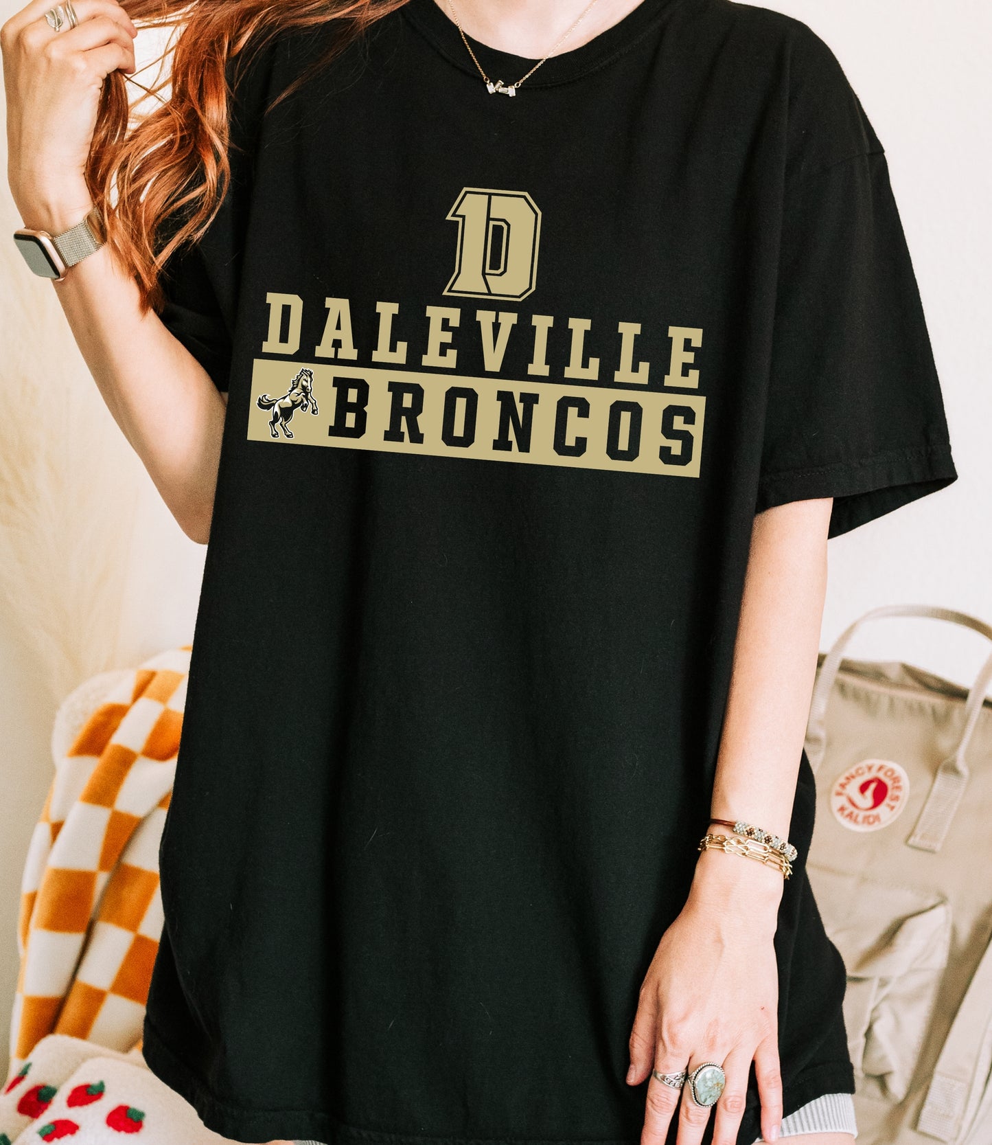 Daleville Broncos Block Tee