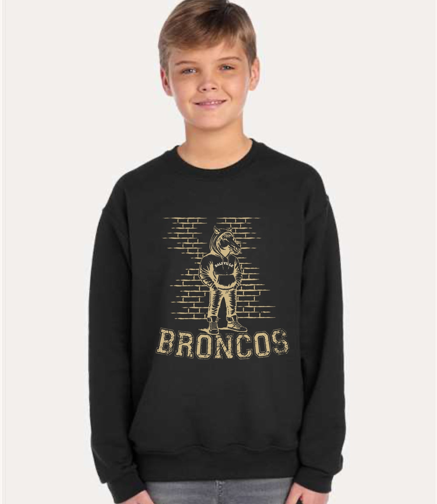 Brick Broncos Crewneck Sweatshirt