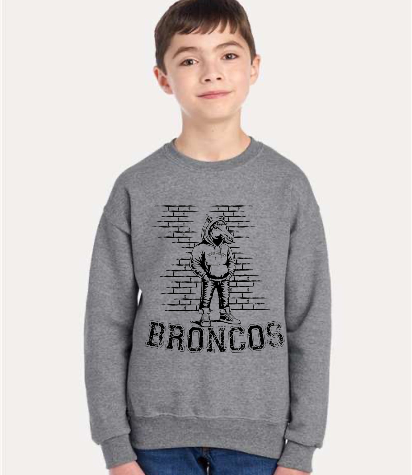 Brick Broncos Crewneck Sweatshirt