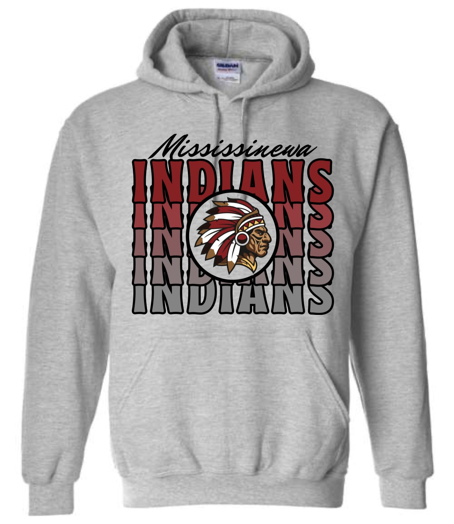 Mississinewa Indians Gradient Hoodie