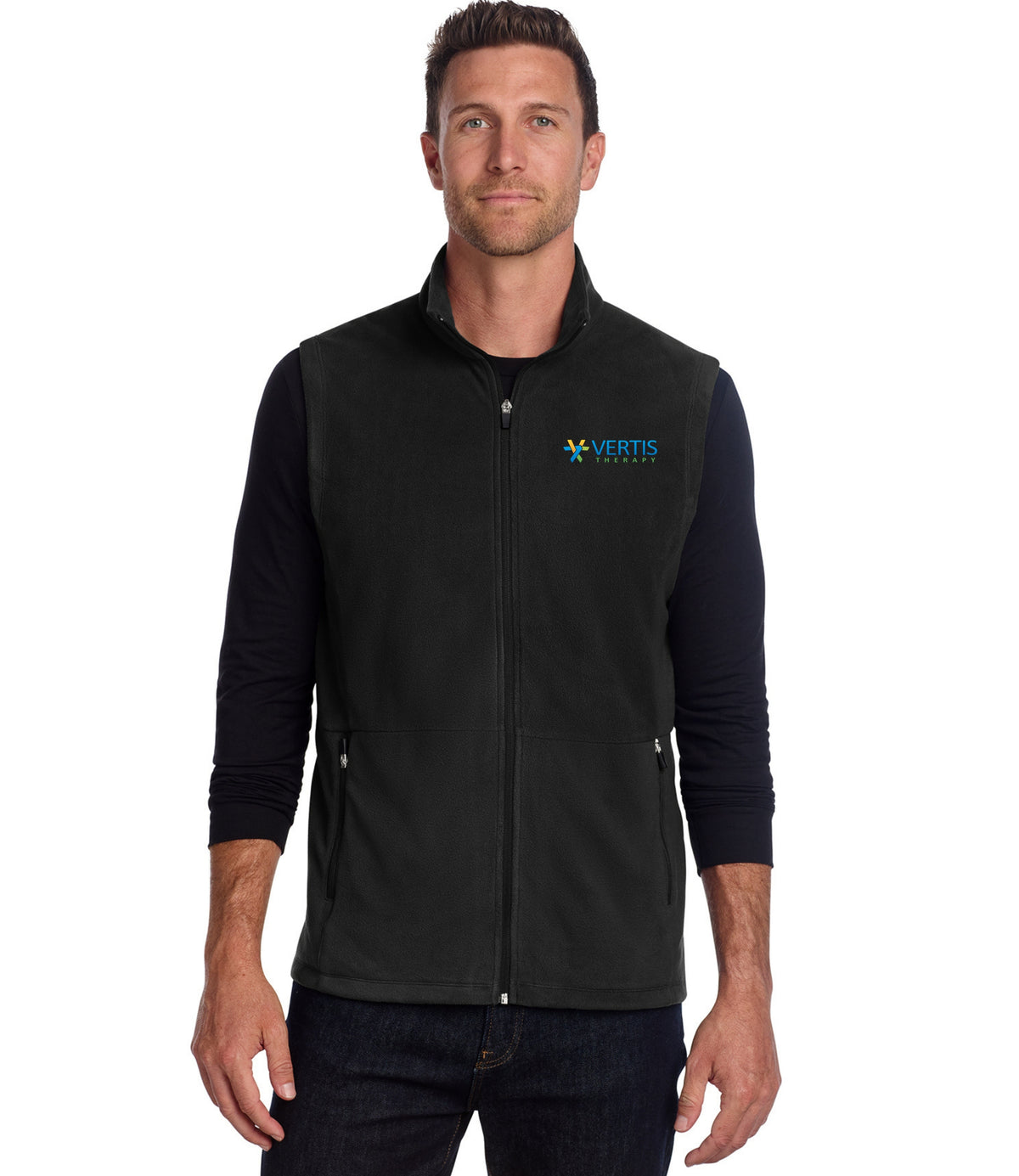Vertis Logo Men's Accord Microfleece Vest