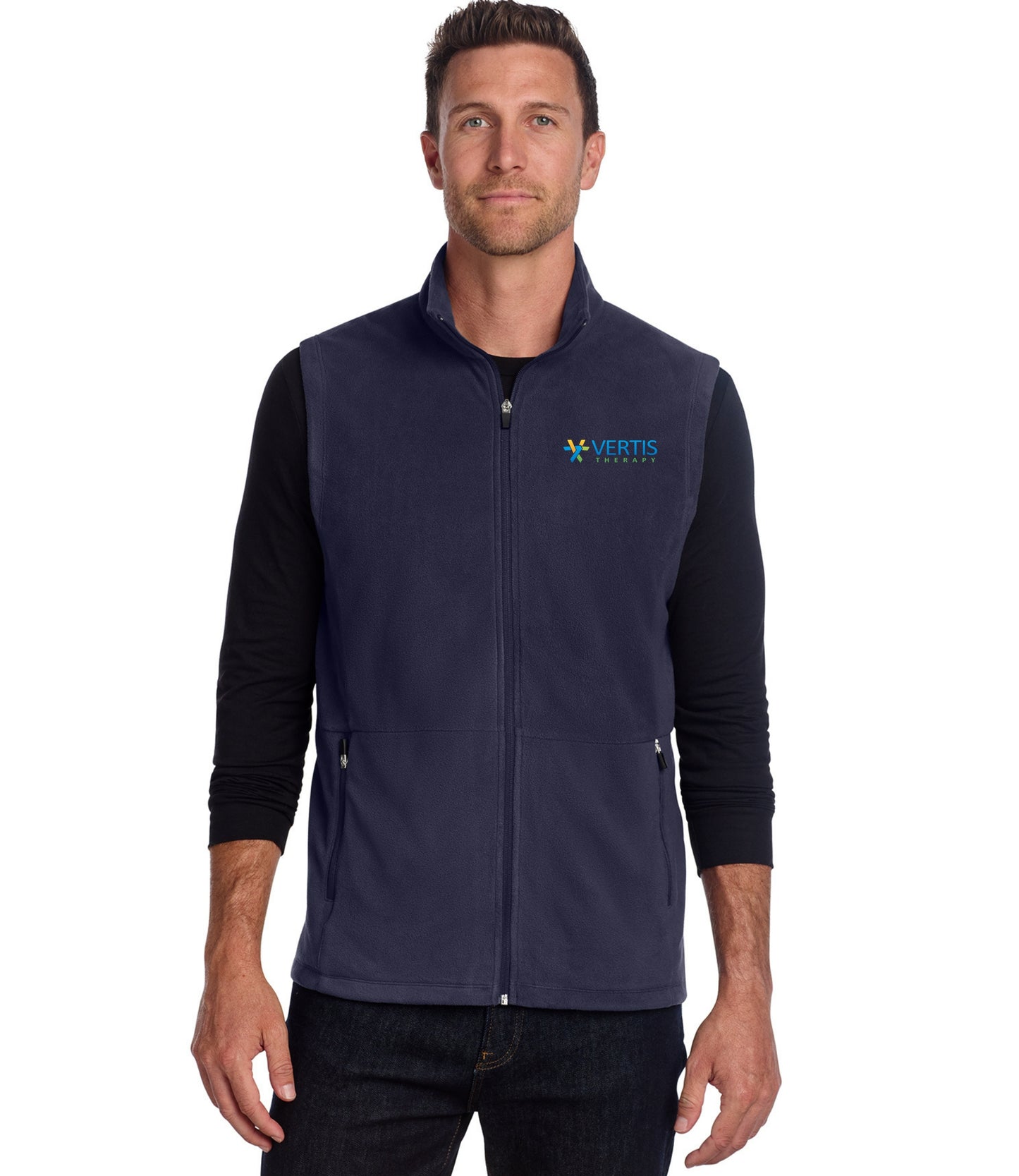 Vertis Logo Men's Accord Microfleece Vest