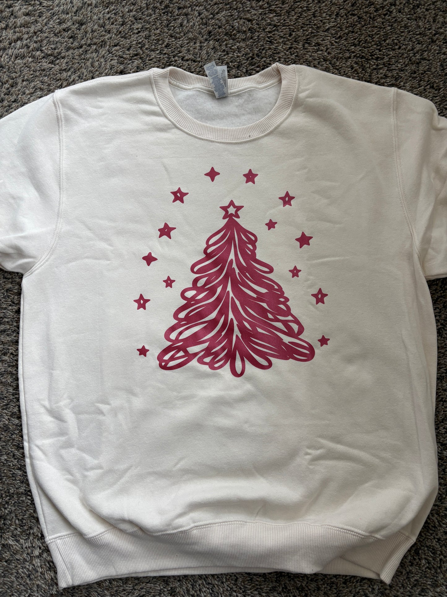 Foil Christmas Tree Crewneck