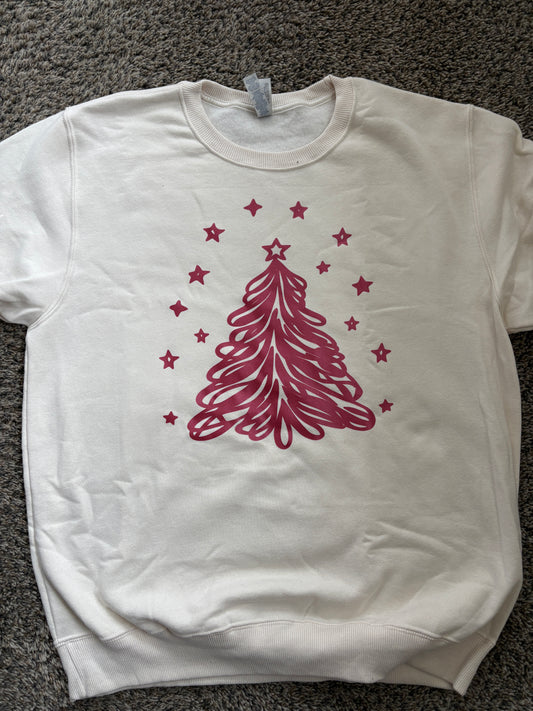 Foil Christmas Tree Crewneck