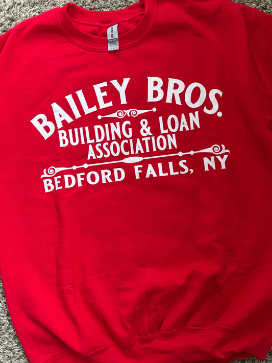 It's A Wonderful Life Bailey Bros Crewneck
