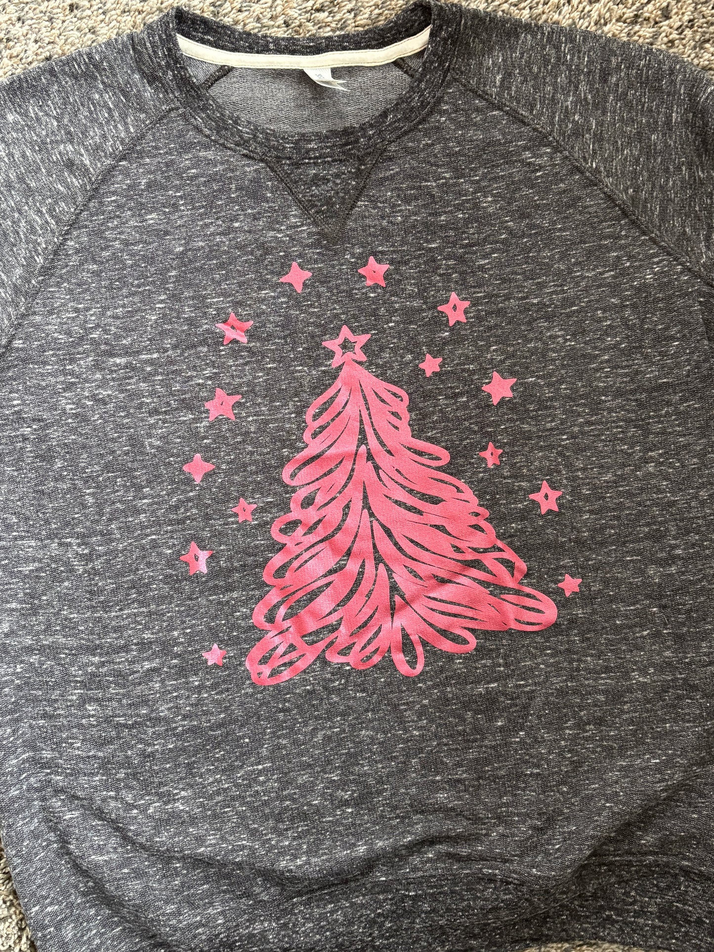 Foil Christmas Tree Crewneck
