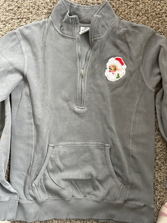 Santa Patch 1/4 Zip