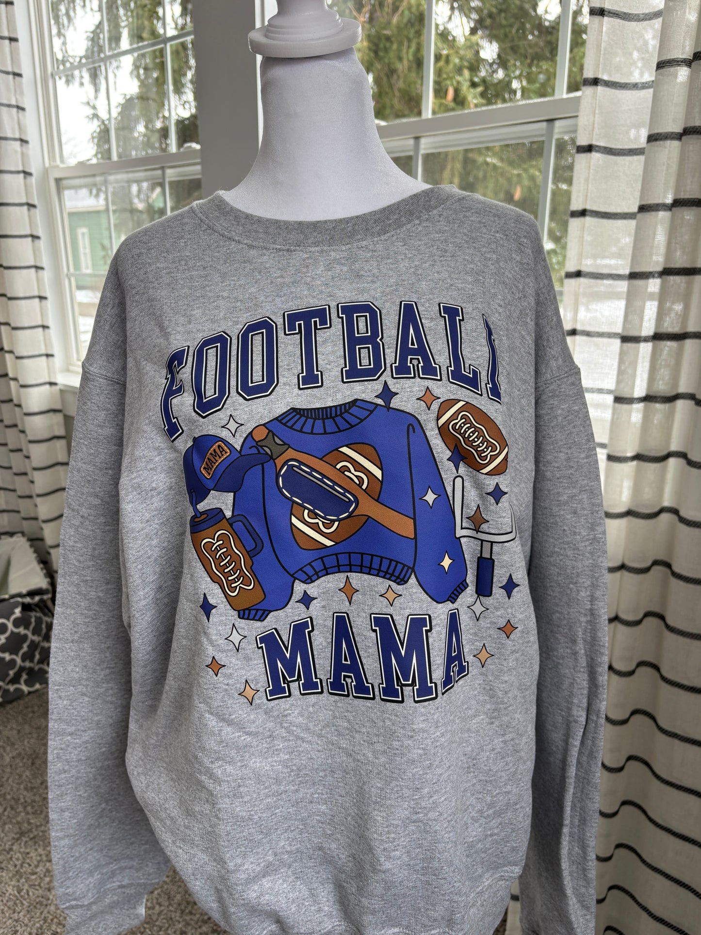Football Mama Crewneck Sweatshirt