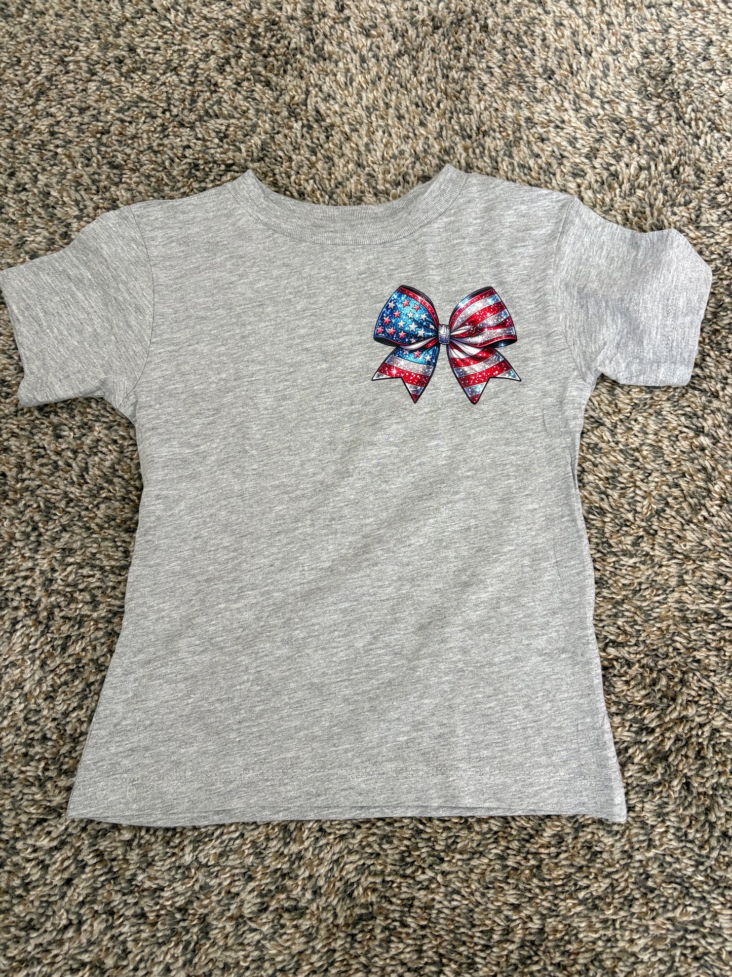 4th Of July Bow Kids T-Shirt