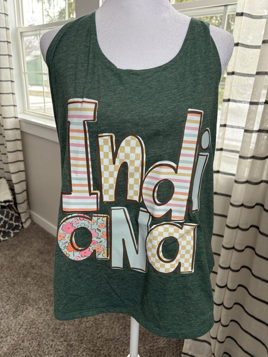 Crazy Letters Indiana Tank