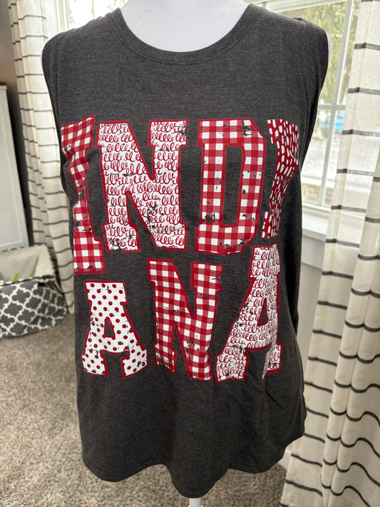 Crazy Letters Indiana Wide Shoulder Tank