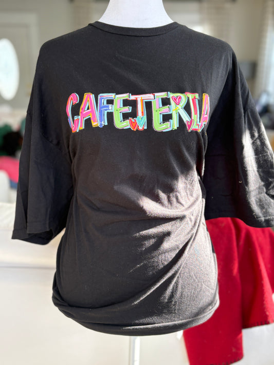Cafeteria Crazy Letter T-Shirt