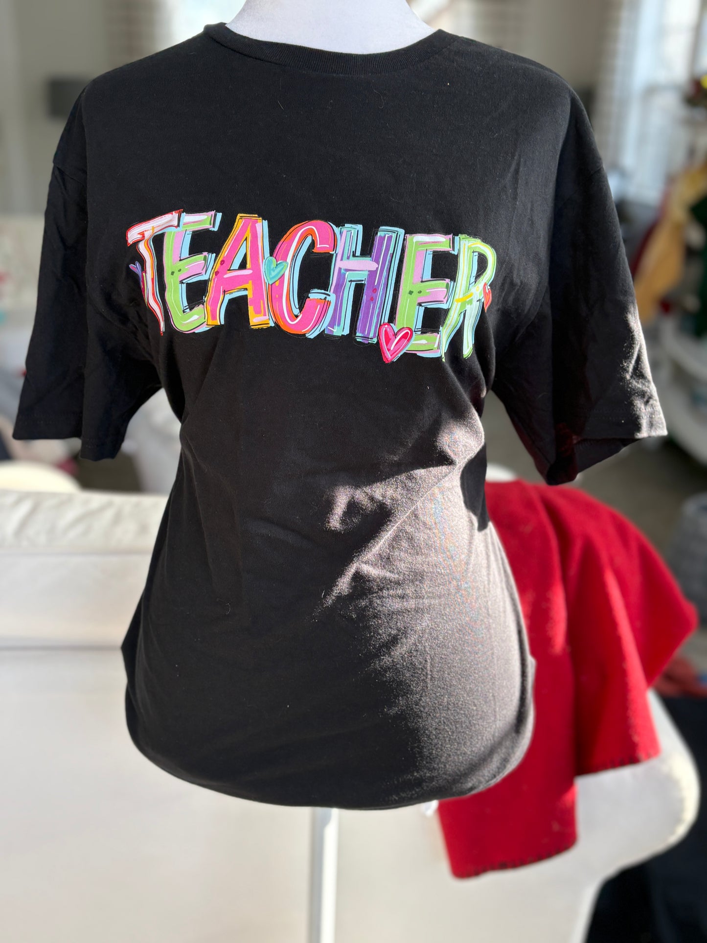 Teacher Crazy Letter T-Shirt