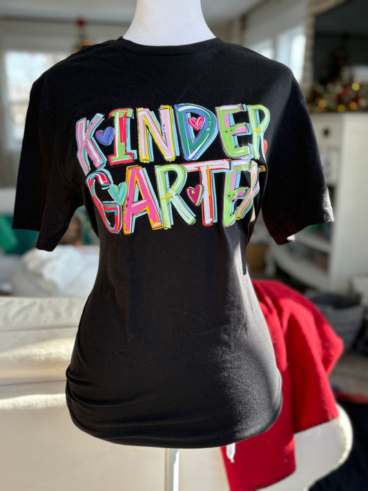 Kindergarten Crazy Letter T-Shirt