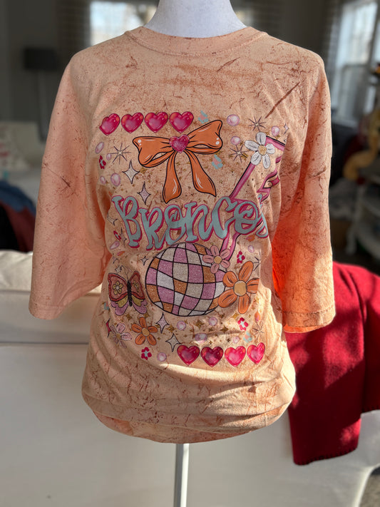 Preppy Broncos Collage Comfort Colors Color Blast T-Shirt