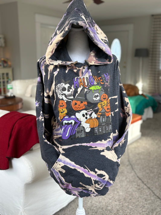 Halloween Revers Tye Dye Hoodie