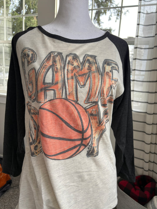 Game Day Basketball 3 Quarter sleeve