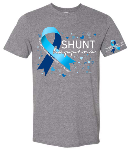 Shunt Happens Hydrocephalus Awareness Tee